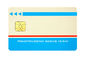 85.6*54 mm-het Contact Slimme SLE4428 IC Chip Card van pvc